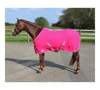 Manta caballo forro polar rug color con correas cruzadas QHP - Cielo / 205