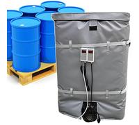 Manta calefactora de tambor de 2000 W para tambores de 55 galones/275 galones, aislamiento térmico ajustable de 0 ~ 120 ℃, calentador eléctrico de cubo de aceite, ideal para almacenamiento de aceite y