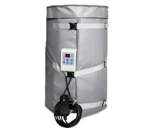 Manta calefactora de tambor de aceite de grado industrial con termostato ajustable, 1 unidad(Gray,55gal/200L120°C)