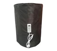 Manta calefactora desmontable de 2000 W para tanques IBC con capa aislante, calentador de bidones de 200 L, calentamiento uniforme, impermeable e ignífugo para resinas grasas