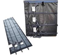 Manta Calefactora IBC 2000W/4000W para Tambores - Calentador de Aceite con Termostato Independiente 0-150℃ - Cubierta Térmica Impermeable para Barriles 55/275 Galones y Tanques Black-55Gal/200L