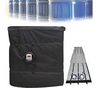 Manta Calefactora para Bidones IBC, Aislamiento Eléctrico Impermeable para Barriles De Aceite, Calentamiento Rápido, Ideal para Tanques IBC Y Contenedores De Plástico. Black 150℃1000L