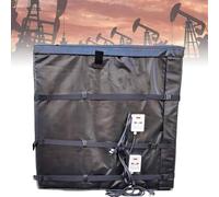 Manta Calefactora Para Contenedores Ibc, Calentador De Contenedores Ibc, Chaqueta Calefactora Eléctrica De Calentamiento Rápido De 2000 W/4000 W, Control Temperatura 150 ℃(Black,275Gallon/1000L)