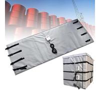 Manta Calefactora Para Contenedores Ibc, Calentador De Contenedores Ibc, Chaqueta Calefactora Eléctrica De Calentamiento Rápido De 2000 W/4000 W, Control Temperatura 150 ℃(Silver,275Gallon/1000L)