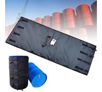 Manta Calefactora Para Contenedores Ibc, Calentador De Contenedores Ibc, Chaqueta Calefactora Eléctrica De Calentamiento Rápido De 2000 W/4000 W, Control Temperatura 150 ℃(Black,55Gallon/200L)