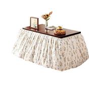 Manta Calefactora Para Mesa Bandeja Para Ordenador Portátil Lámpara De Mesa De Centro Mesa De Estilo Japonés Mesa Calefactora Uso Multiuso Fácilmente Plegable Calefacción(White-B,120*65*70CM)