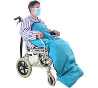 Manta cálida para silla de ruedas, suave y cómoda, silla de ruedas cálida y cómoda forrada de vellón tipo media envoltura, ajuste universal para manta de silla de ruedas