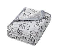 Manta con estampado de huellas de gato, tapete para dormir de gatito, manta lavable para perros pequeños y medianos, con bonito estampado de patas para protección de cama y sofá
