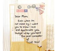 Manta con Estampado de Letras, Manta con Mensaje para Regalos de mamá y papá, Súper Suave de Franela de 50x60 Pulgadas con Impresión Digital para el Día de la Madre, (61150-1 mamá)