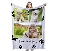 Manta con fotos personalizable, regalo para adultos y bebés, perros y bodas