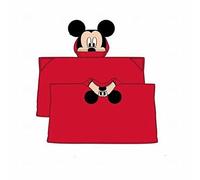 Manta coralina con capucha Mickey 80x120cm Roja