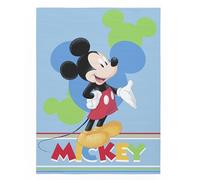 Manta Coralina Disney Mickey Mouse, Suave Fleece, 100 x 140 cm, Azul