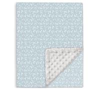 Manta Bebe Suave de Algodón Oeko Tex para Recien Nacidos y Niños - 100x135 cm, 10 Colores - Comodidad y Calidad - Manta, Siesta, Guardería - Arrullo para Verano e Invierno - Azul