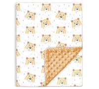 Manta Bebe Suave de Algodón Oeko Tex para Recien Nacidos y Niños - 75x100 cm, 10 Colores - Comodidad y Calidad - Manta, Siesta, Guardería - Arrullo para Verano e Invierno - Amarillo