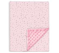 Manta Cuna Bebe Suave De Algodón Oeko Tex para Recien Nacidos Y Niños - 75x100 Cm- Edredon De Cuna 60x120 Cm - Manta Criança para Cama Infantil - Mantita Bebe- Arrullo para Verano E Invierno