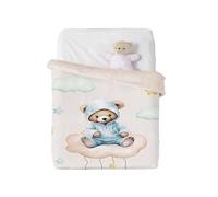 Manta Cuna Manterol Baby VIP 537 Oso DORMILON 110x140 CM (Beige)