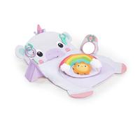 Manta de actividades Bright Starts Tummy Time Prop & Play Baby Activity Mat con cojín de apoyo y etiquetas: unicornio de 91,44 x 82,55 cm, para bebés de todas las edades