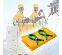 Manta De Aislamiento Eléctrico, Almohadilla Protectora EVA Antidescarga Eléctrica, Estera Tela Aislante Plegable para Mantenimiento Construcción(0.4kv,300x300mm/11.8x11.8in)