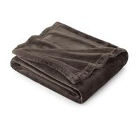 Manta de Bedsure More than comfort, super suave, alta calidad, de microfibra y franela, resistente a pliegues y anti-decoloración, microfibra, marrón, 130 x 150 cm