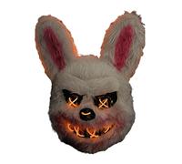 Manta de cara animal brillante - máscara de conejo rayo, manta de fiesta brillante | Cosplay Cosplay Bunny Masque, Fun Halloween Face Shield para traje de fiesta, ropa de cos