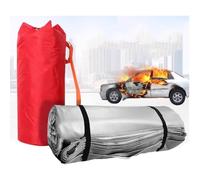 Manta de emergencia contra incendios, fibra de vidrio ignífuga para una rápida supresión de incendios en el hogar, camping, coche, oficina y almacén