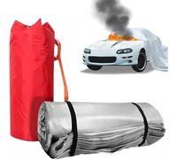 Manta de emergencia ignífuga para accidentes de vehículos eléctricos, fibra de vidrio recubierta de silicona, manta reutilizable de extinción de incendios, resistencia al calor de 1100 °C