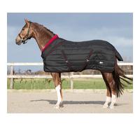 Manta de establo para caballos QHP Luxury Collection 200g 115 cm (Longueur totale: 155 cm)