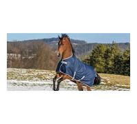 Manta de exterior para caballo impermeable con cuello alto Bucas Freedom Turnout 150g 155 cm