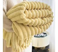 Manta de Felpa Decorativa y Esponjosa, Manta for La Siesta de Oficina de Peso Invernal, Lavable a Máquina, Perfecta for La Decoración de Sofás y Apartamentos(Yellow,Children)