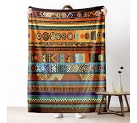 Manta De Forro Bohemia Geométrica Vintage Tribal del Suroeste Étnica Antigua Mantas Cómoda Blanket Cálida Frazada para Habitacion Dormitorio Sofá M