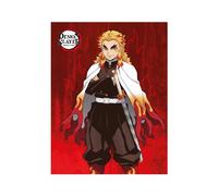 Manta De Forro Demon Slayer Kyojuro Para Niños Anime 130cm X 170cm
