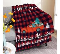 Manta De Forro Estas Son Mis Películas Navideñas para Ver Mantas Suave Al Tacto Manta De Franela Cálida Frazada para Descanso Viajar Sala De Estar M