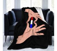 Manta De Forro Holding A Heart Thin Line Red White Blue Flag Blanket Súper Suave Frazada Clásica Mantas para Descanso Habitacion Dormitorio S