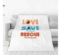 Manta De Forro Impreso Amor Gato Salvar Perro Rescate Animal Blanket Suave Al Tacto Manta De Franela Clásica Frazada para Dormitorio Descanso Sala De Estar M