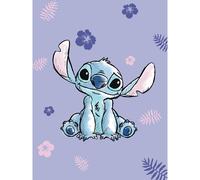 Manta De Forro Lilo Y Stitch Para Niños Color Púrpura Oficial Disney