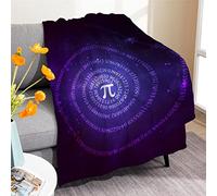 Manta De Forro Matemáticas Pi Π Manta De Franela Cómoda Frazada Clásica Blanket para Viajar Sala De Estar Dormitorio M