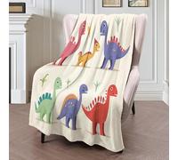 Manta De Forro Polar Con Diseño Lindo Dinosaurio Animales De Dibujos Animados Para Sofá Cama,Mante De Forro Polar Sherpa 3D Rojo Violáceo Desenfadados,Decoración De Habitación Infantil,150X200Cm