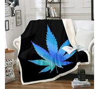 Manta de Forro Polar con Hojas de Marihuana y Hojas de Marihuana, para niños, niñas, Mujeres, Marihuana, Marihuana, Marihuana, Marihuana, cáñamo, Plantas alucinógenas, Manta difusa para sofá, Cama, b