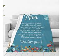 Manta de forro polar Mimi súper suave para cama, sofá, ligera, para amigos, mamá, tamaño adulto