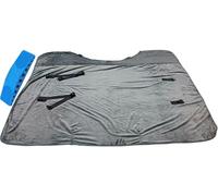Manta de Forro Polar para Caballos, Estilo Simple, TamañO Universal, para EquitacióN, con Forro Polar, para Uso en Establos y Exteriores(Grey,69In)