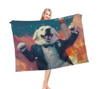 Manta De Forro Polar Perro Gran Pirineo Gracioso Multiusos Manta Plaid Suave Colcha para Sillón Oficina Coche M