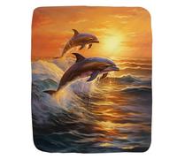 Manta De Forro Sumérgete En La Libertad Y La Esperanza del Atardecer Mantas Comfort Frazada Clásica Blanket para Dormitorio Habitacion Viajar L