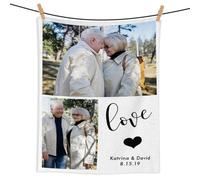 Manta de fotos personalizada, manta personalizada con imágenes y texto, regalos para familiares, amigos, mascotas, día de San Valentín