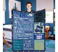 Manta de franela de forro polar para cumpleaños número 18 para niños y niñas, regalo de cumpleaños número 18 años, ideas de regalo para adolescentes, hijos, nietos, sobrinos, 140 x 180 cm