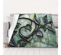 Manta de franela estampada de 40 x 30 pulgadas, manta de franela suave, perfecta para decoración de otoño para el hogar y viajes (30-80 pulgadas)