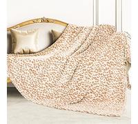 Manta de franela ligera tamaño individual marrón, manta de forro polar suave 152,4 x 203,2 cm, manta ligera y cálida para cama, decoración de casa estilo rústico para sofá