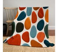 Manta De Franela Lunares Irregulares Abstractos, Retro Medieval Forro Polar Suave Y Manta para Sofá Sill Viajes Al Aire Libre Camping 150x200cm