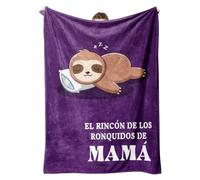 Manta de Franela para mi Mamá, Manta Personalizada Manta Perezoso Regalos para Mamá, Regalos para Madres Cumpleaños, Suave Cama Manta de Correo, Letras en Español Manta Regalos de Cumpleaños Navidad