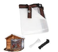 Manta de gallinero resistente a la nieve - protectora impermeable para invernadero, hojas de refugio para animales, protección de gallinero para todas las estaciones | Cubierta resistente para la