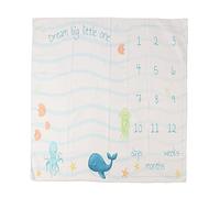 Manta de hito para bebé, Suave, Lavable a máquina, Lindo Tema náutico, Accesorio fotográfico para fotografía de recién Nacidos, 100x100 cm, Fibra de poliéster con Clips